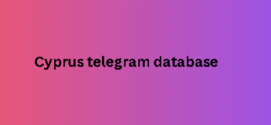 Cyprus telegram database