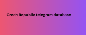 Czech Republic telegram database