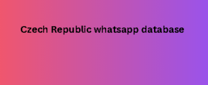 Czech Republic whatsapp database