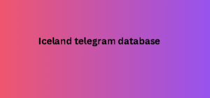 Iceland telegram database