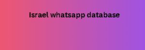 Israel whatsapp database