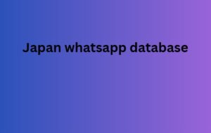 Japan whatsapp database