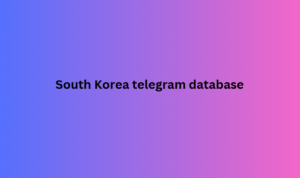South Korea telegram database