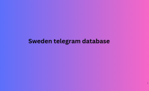 Sweden telegram database