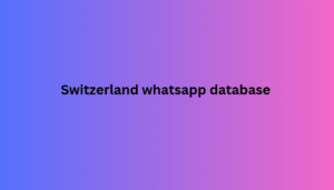 Switzerland whatsapp database