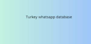 Turkey whatsapp database